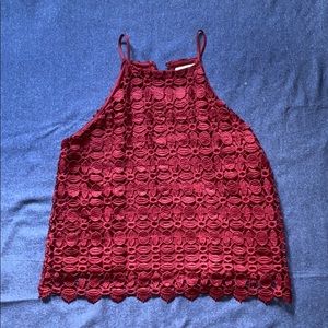 Deep Maroon Halter-Top